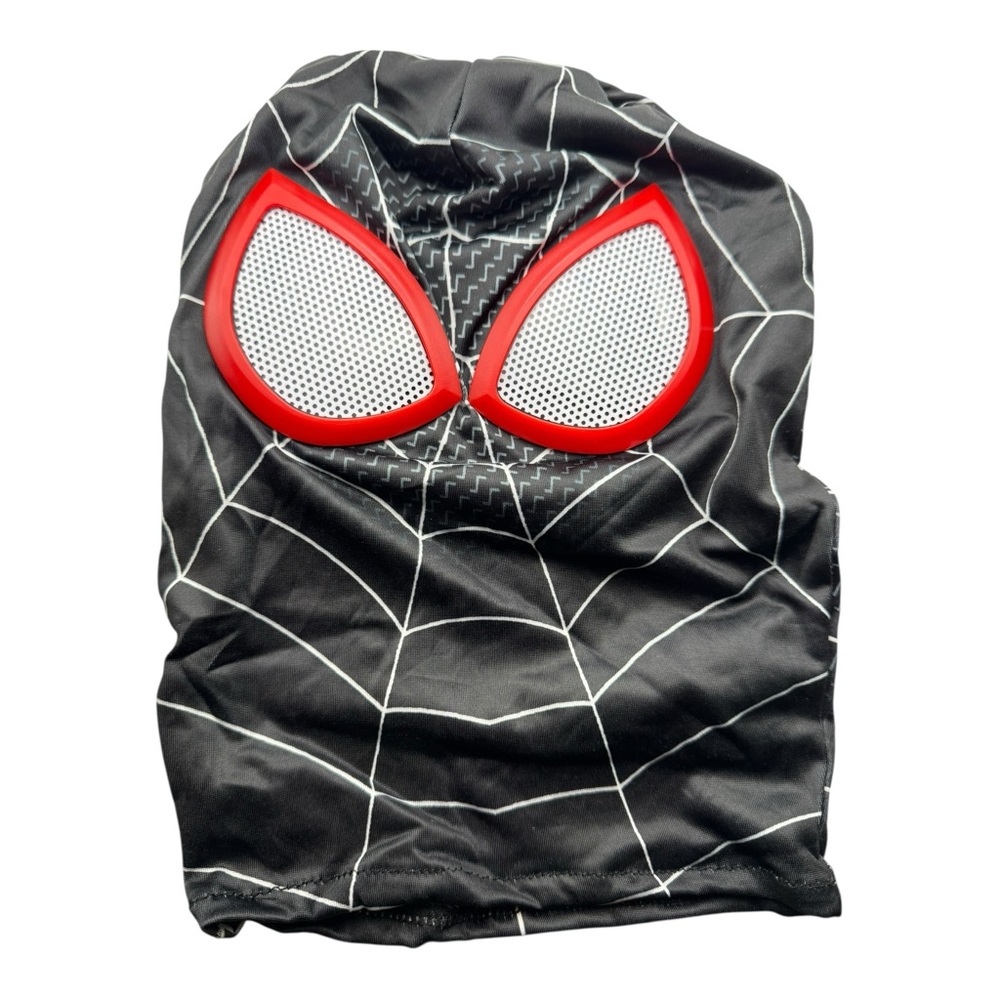 Spider Verse Miles‎ Morales Style Mask Adult Cosplay Costume Black Red